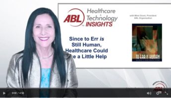 Since to Err is Still Human, Healthcare Could Use a Little Help